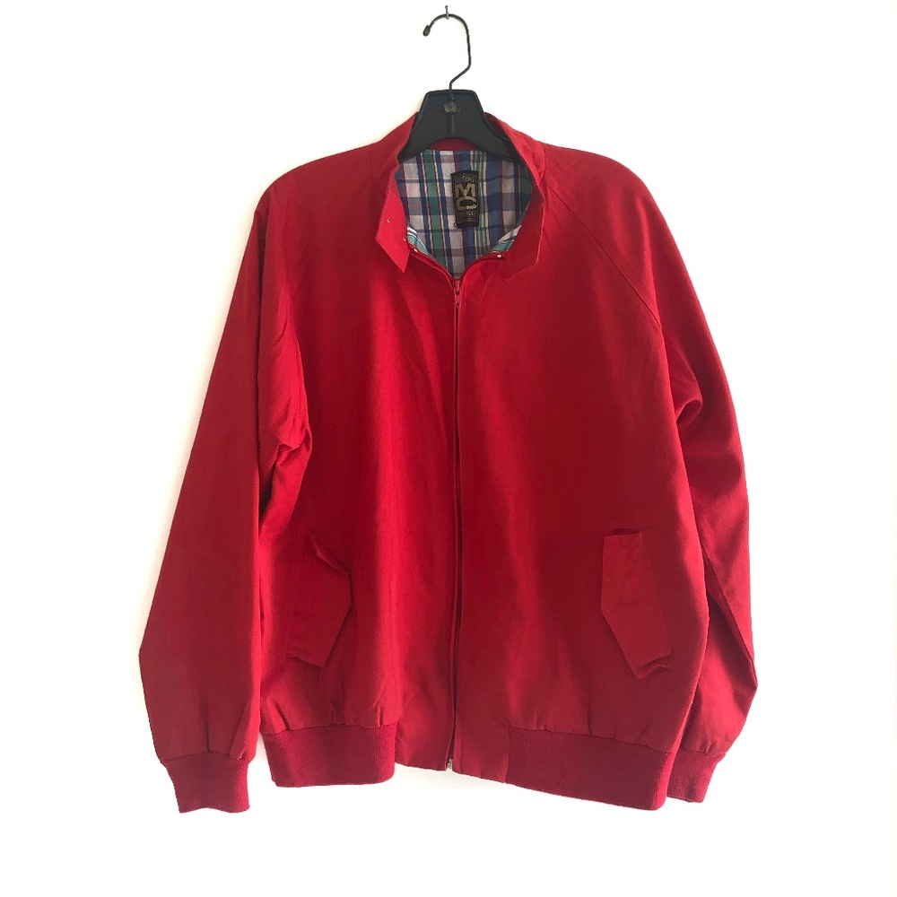 Mens Red Vintage Light Weight Jacket